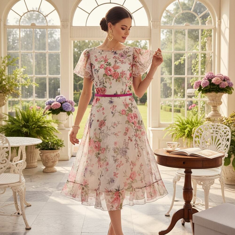 Jessica Howard Petite Dress Size 10 – Pink Floral – NWT – Zip Closure